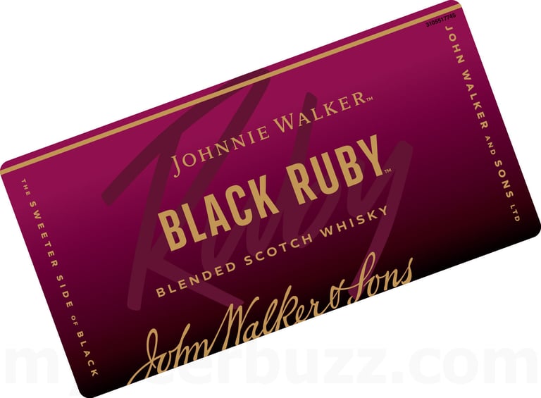 2025 Johnnie Walker Black Ruby 750ml Bottles.