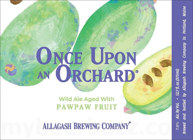 2025 Allagash Once Upon An Orchard Pawpaw Fruit 12.7-oz Bottles