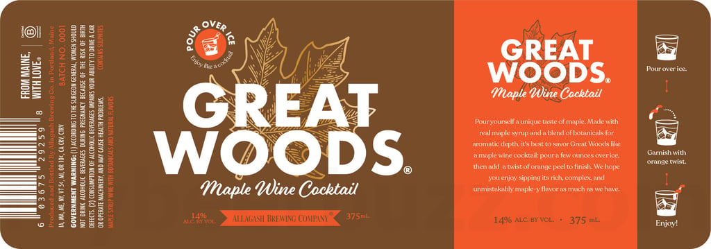Allagash Brewing Adding Great Woods Maple Wine Cocktail