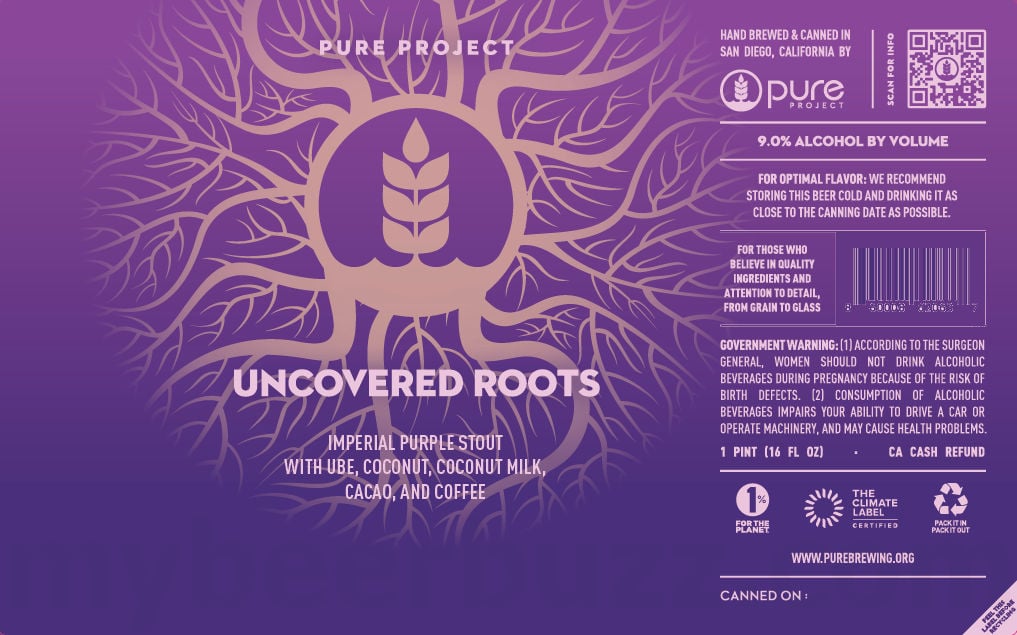 Pure Project Working On Uncovered Roots Purple Stout