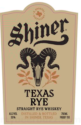 2025 Shiner Texas Rye 750ml Bottles