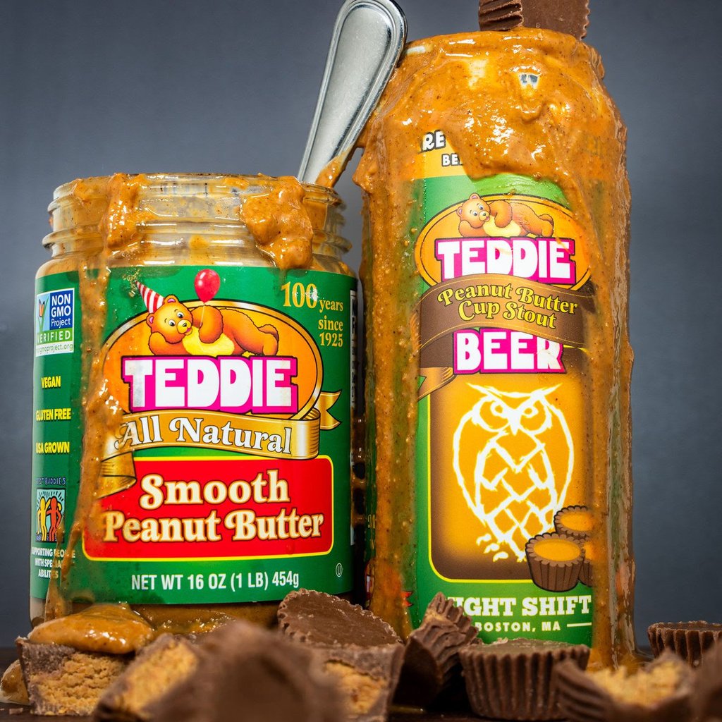 Night Shift Releasing Teddie Beer: Peanut Butter Cup Stout Cans