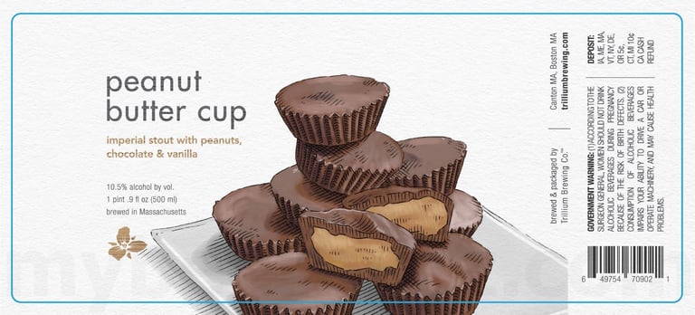 2025 Trillium Brewing Peanut Butter Cup 500ml Bottles
