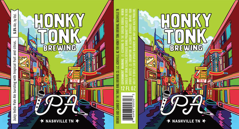 2025 Honky Tonk Brewing IPA 12-oz Cans