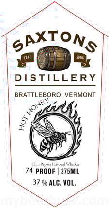 2025 Saxtons River Distillery Hot Honey 375ml Bottles