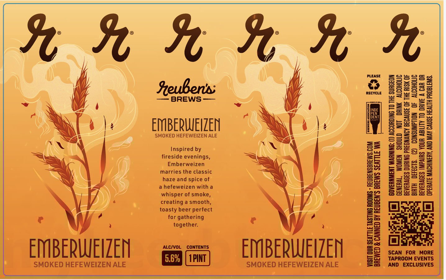 2025 Reuben's Brews Emberweizen 16-oz Cans