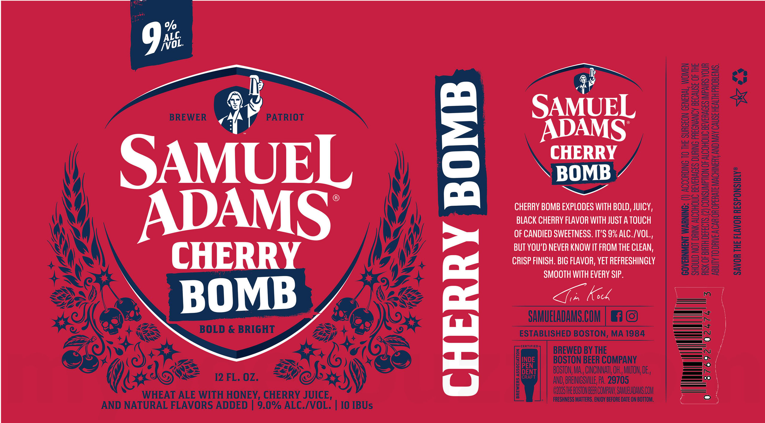 2026 Samuel Adams Cherry Bomb 12-oz Cans