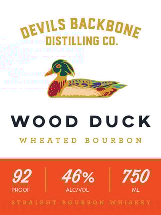 2025 Devils Backbone Distillng Wood Duck 750ml Bottles