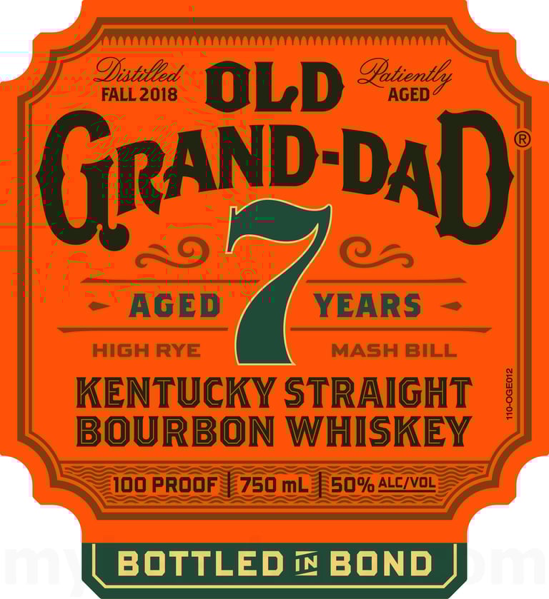 2025 Old Grand-Dad 7-Year Bourbon 750ml Bottles
