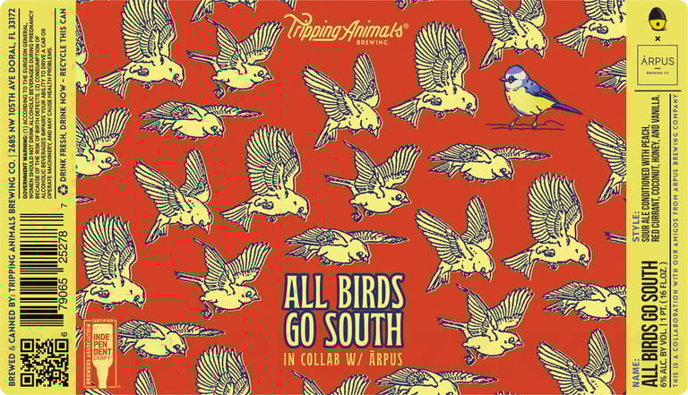 2025 Tripping Animals All Birds Go South 16-oz Cans