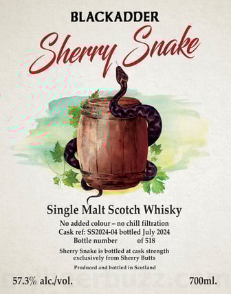 2025 Blackaddr Sherry Snake 700ml Bottles