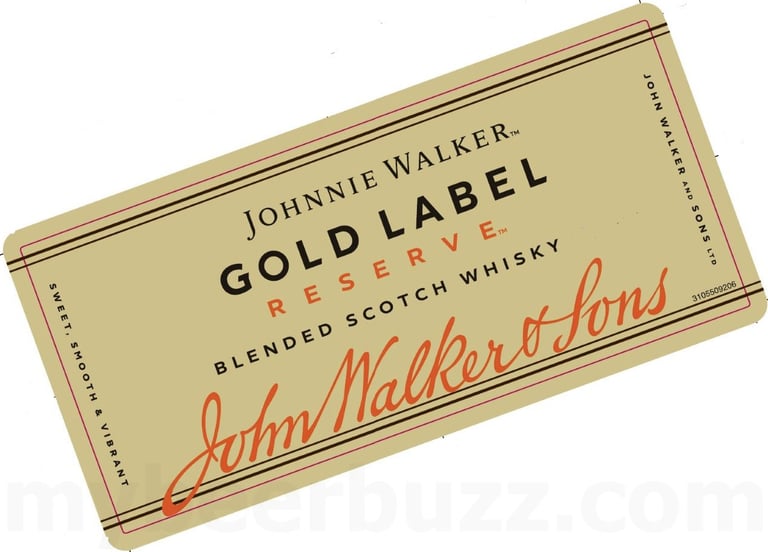 2025 Johnnie Walker Gold Label 750ml Bottles
