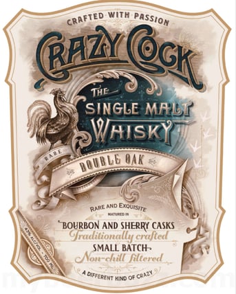 2025 Crazy Cock–Rare The Peated One 700ml Bottles