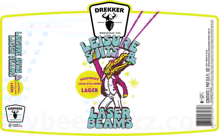 2025 Drekker Brewing Leisure Suits & Laser Beams 16-oz Cans