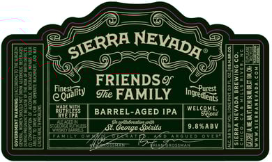 Sierra Nevada Adding Friends Of The Family Barrel-Aged IPA Collaboration