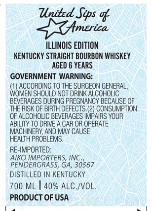 2025 United Sips Of America Illinois Edition 700ml Bottles