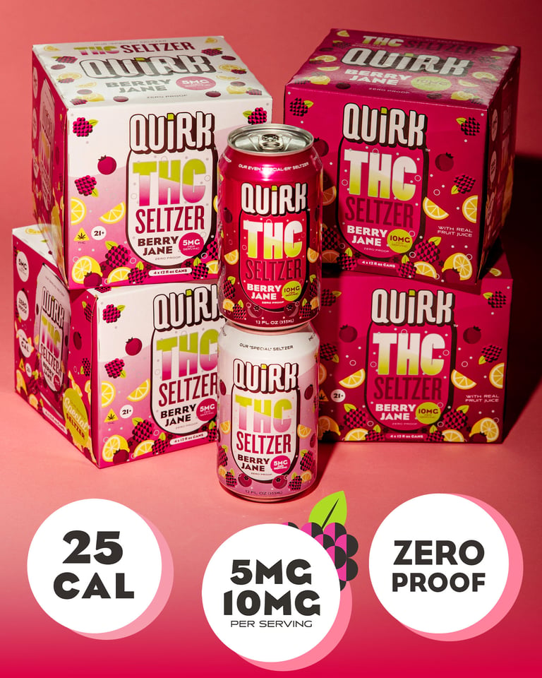 Boulevard brewing Quirk THC Seltzer 12-oz Cans