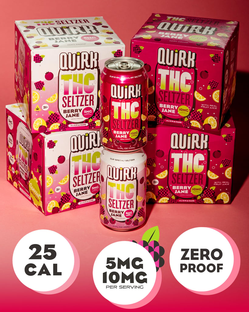 Boulevard Brewing Quirk Hard Seltzer Roll Out First THC Seltzer and the Return of a Vintage Favorite