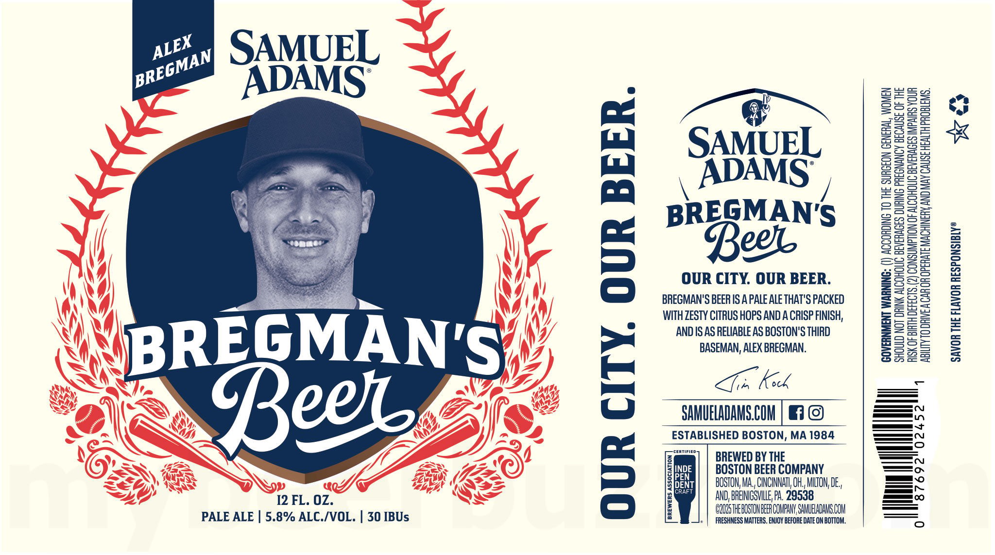 2025 Samuel Adams Bregman's Beer 12-oz Cans