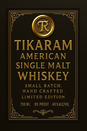 2025 Fat Dog Spirits Tikaram American Single Malt Whiskey Small Batch Limited Edition