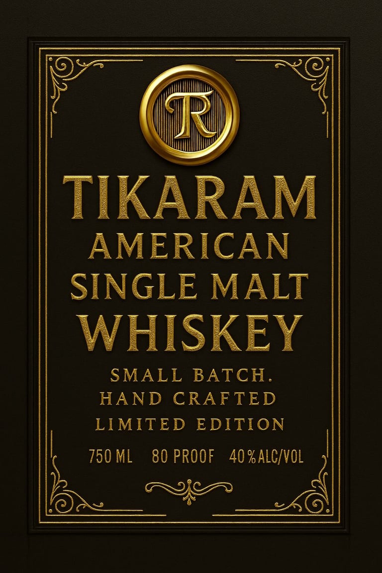 2025 Fat Dog Spirits Tikaram American Single Malt Whiskey Small Batch Limited Edition