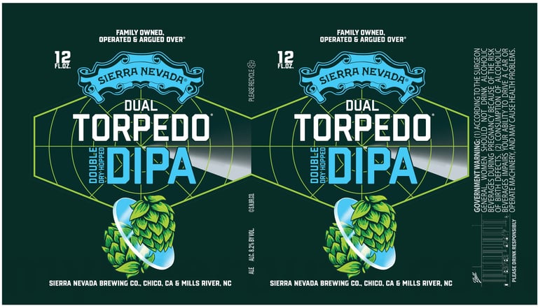 2025 Sierra Nevada Dual Torpedo DIPA 12-oz Cans