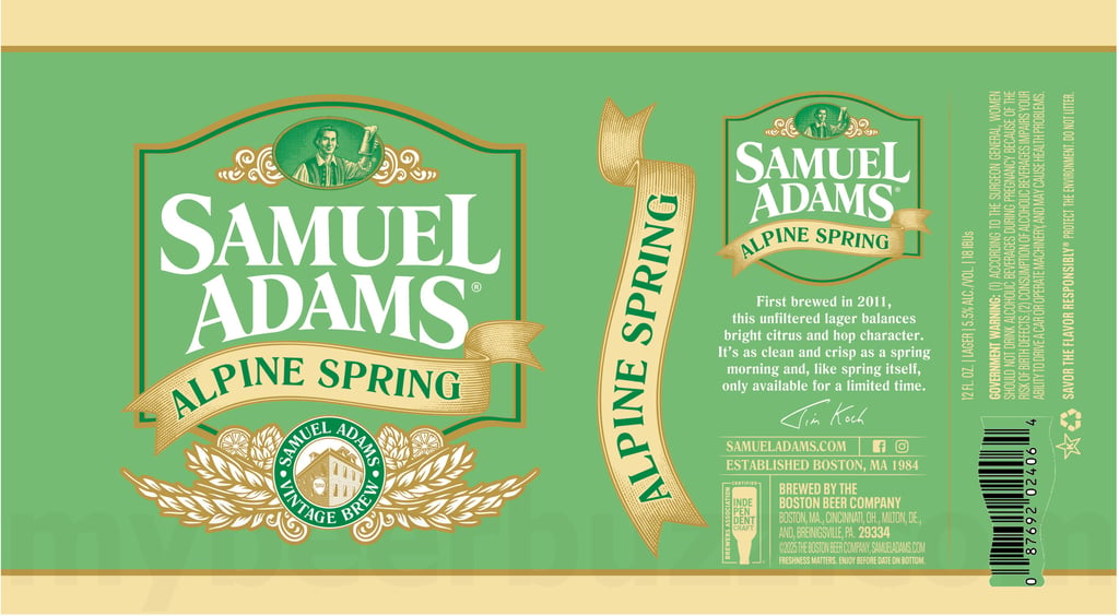 Samuel Adams Alpine Spring & Blackberry Witbier Returning In New Cans / Updating American Light, Summer Ale, East Coast IPA, Boston Lager, Blueberry Lager & Porch Rocker
