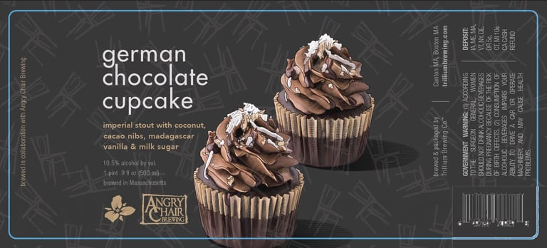 2025 Trillium Brewing German Chocolate Cupcake Bottles