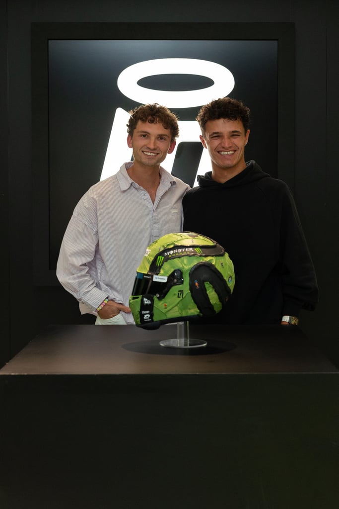 F1 Leader Lando Norris Unveils “Art in Motion” with Popular Artist Werner Bronkhorst at Las Vegas Grand Prix