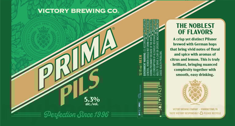 2025 Victory Brewing Prima Pils 12-oz Cans