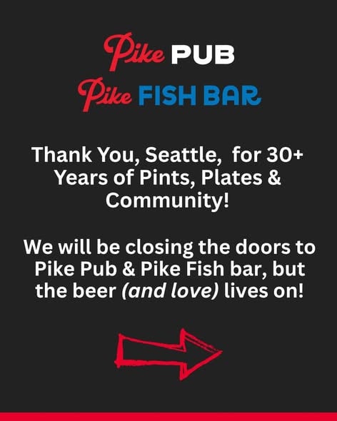 2025 Pike Brewing Closure