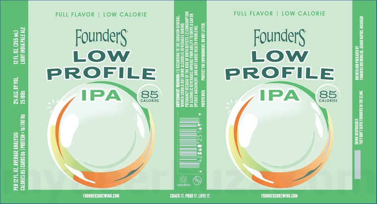 2025 Founders Low Profile IPA 12-oz Cans