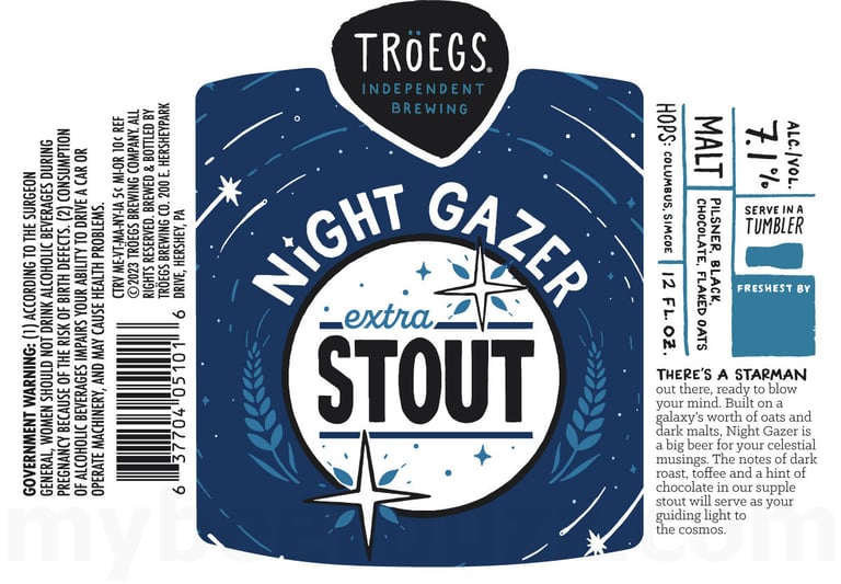 2025 Tröegs Independent Brewing Nigh Gazer 12-oz Bottles