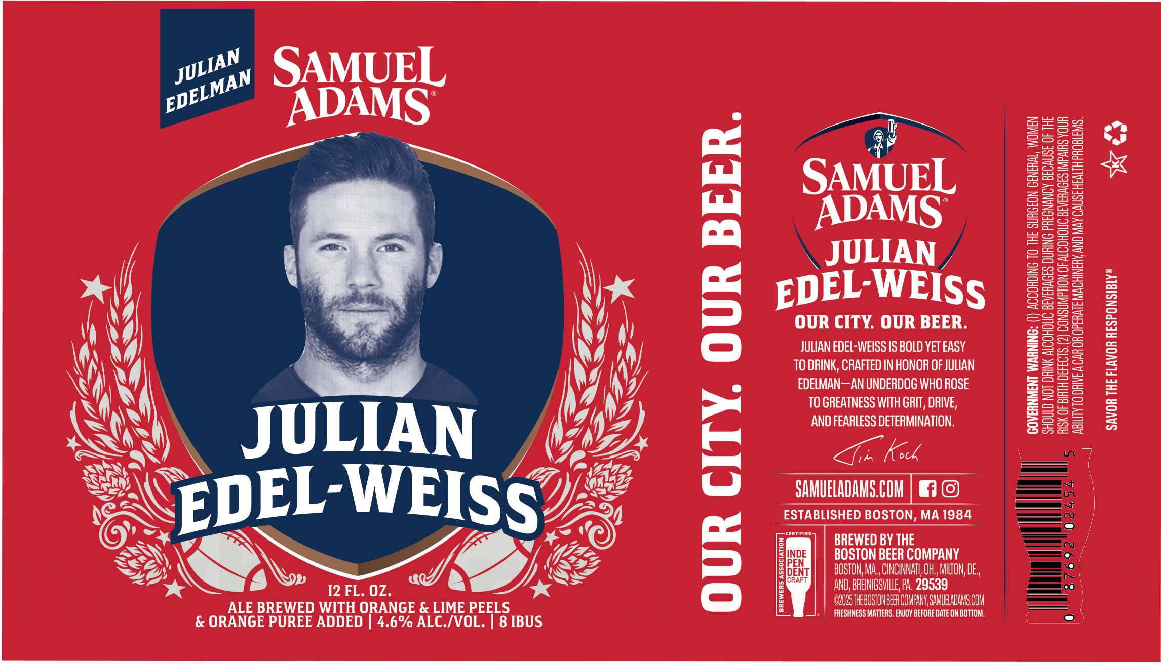 2025 Samuel Adams Julian Edel-Weiss 12-oz Cans