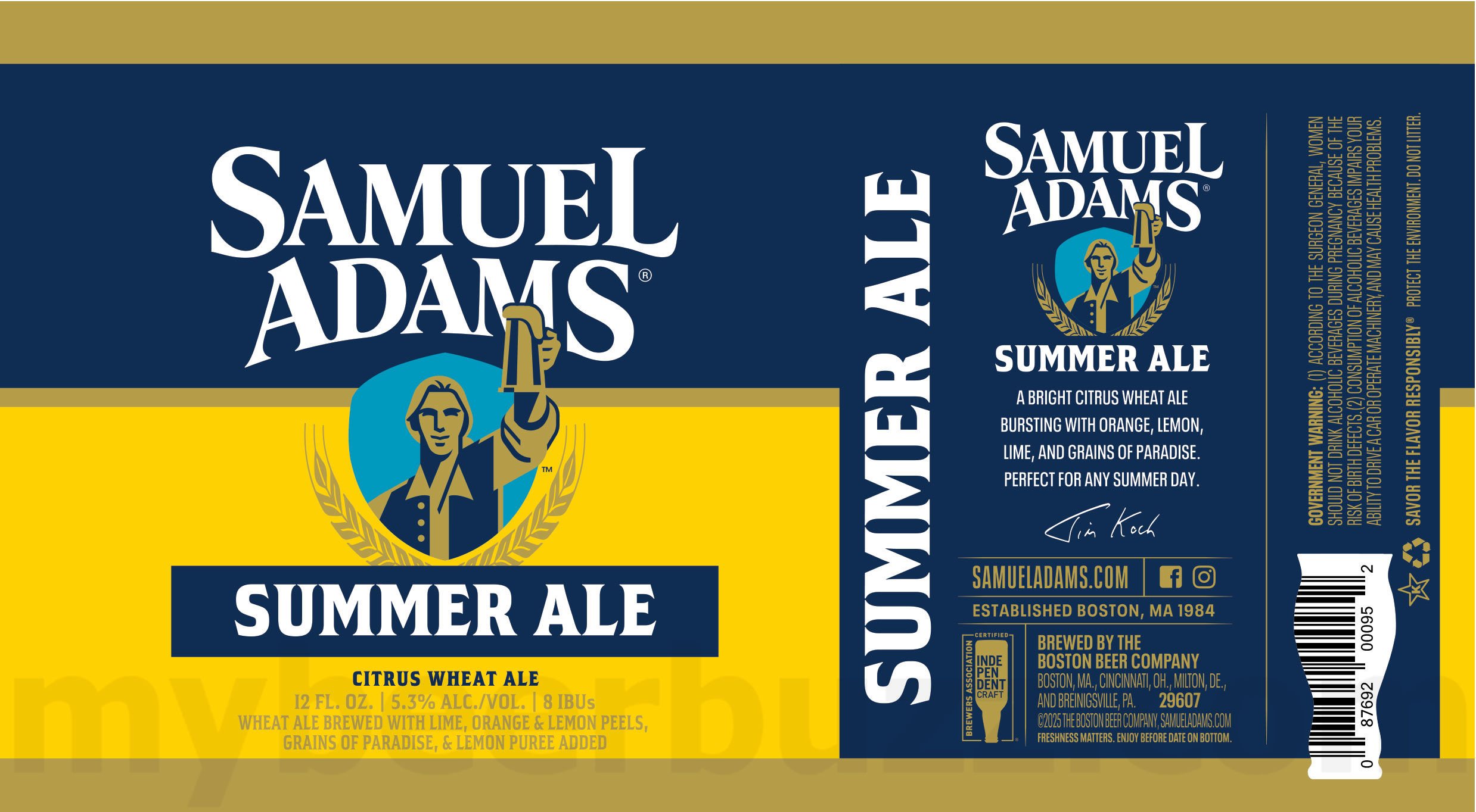 2025 Samuel Adams Summer Ale 12-oz Cans
