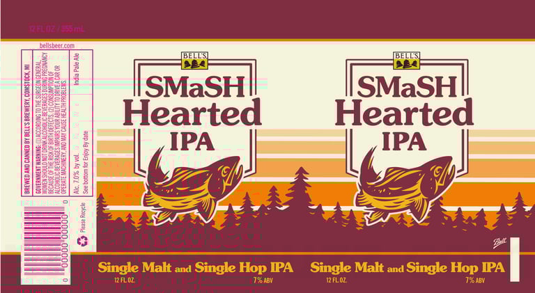 2025 Bell's Brewery SMaSH Hearted IPA 12-oz Cans