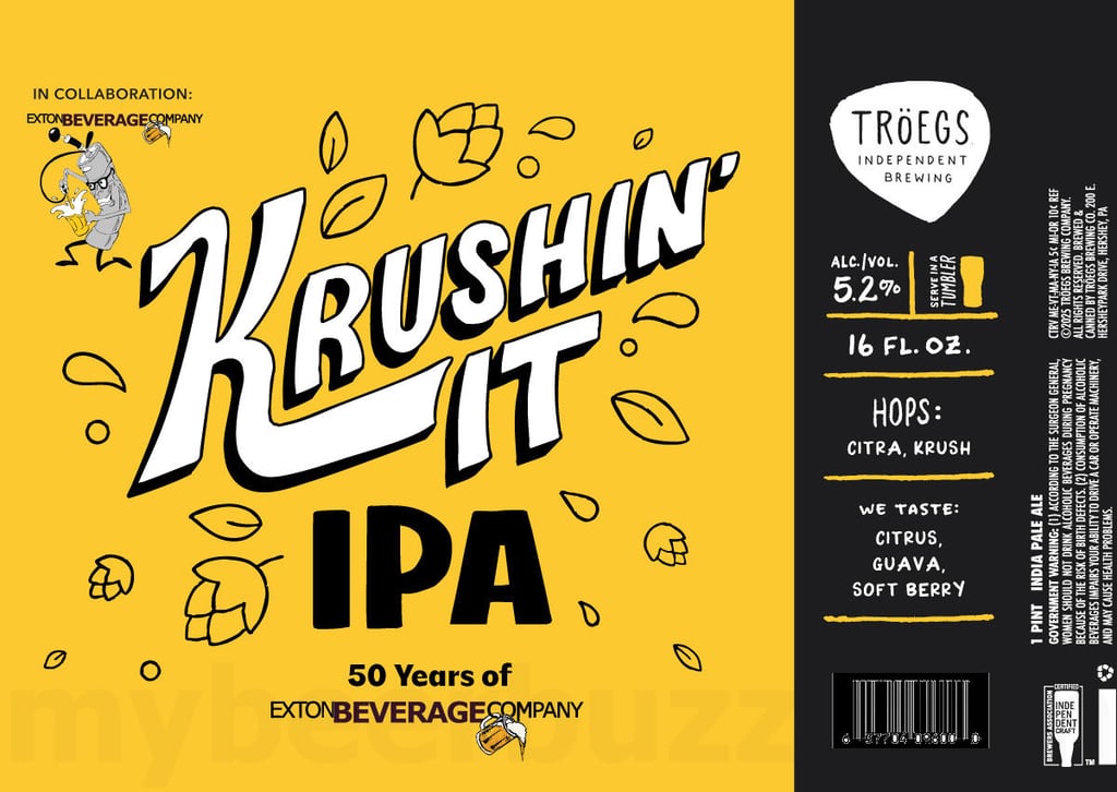 Tröegs Celebrating 50 Years Of Exton Beverage With Krushin’ It IPA