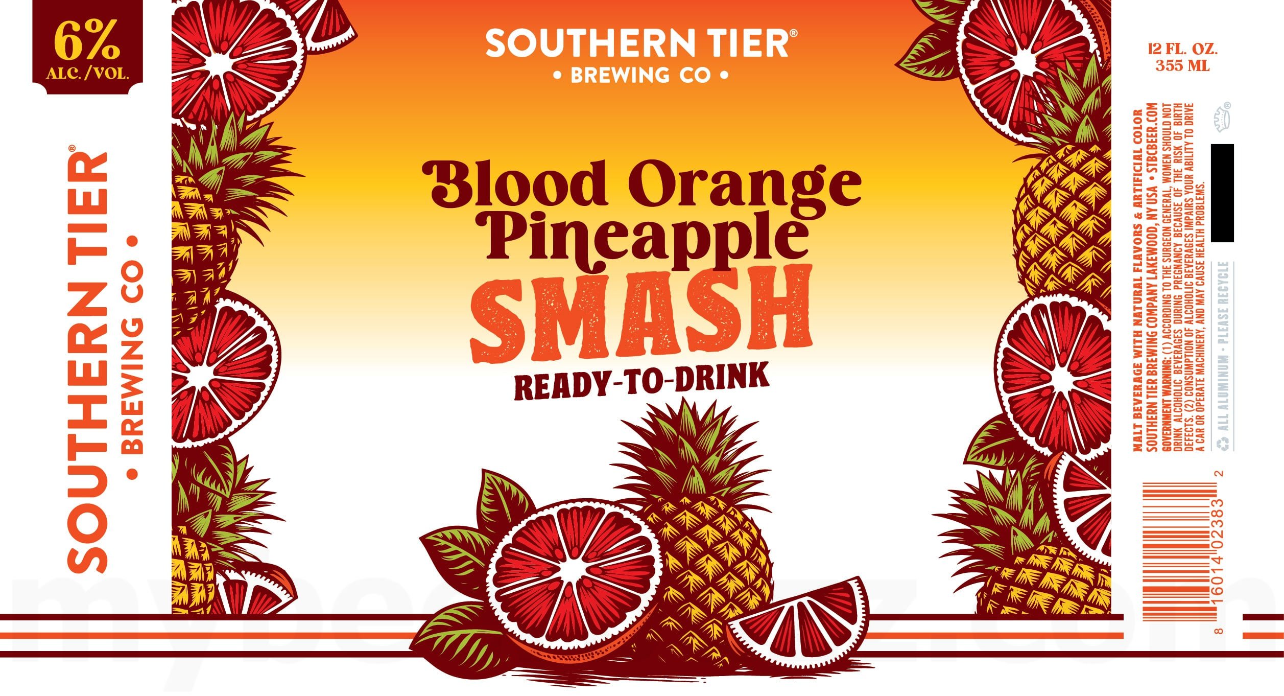 Southern Tier Blood Orange Pineapple Smash 12-oz Cans
