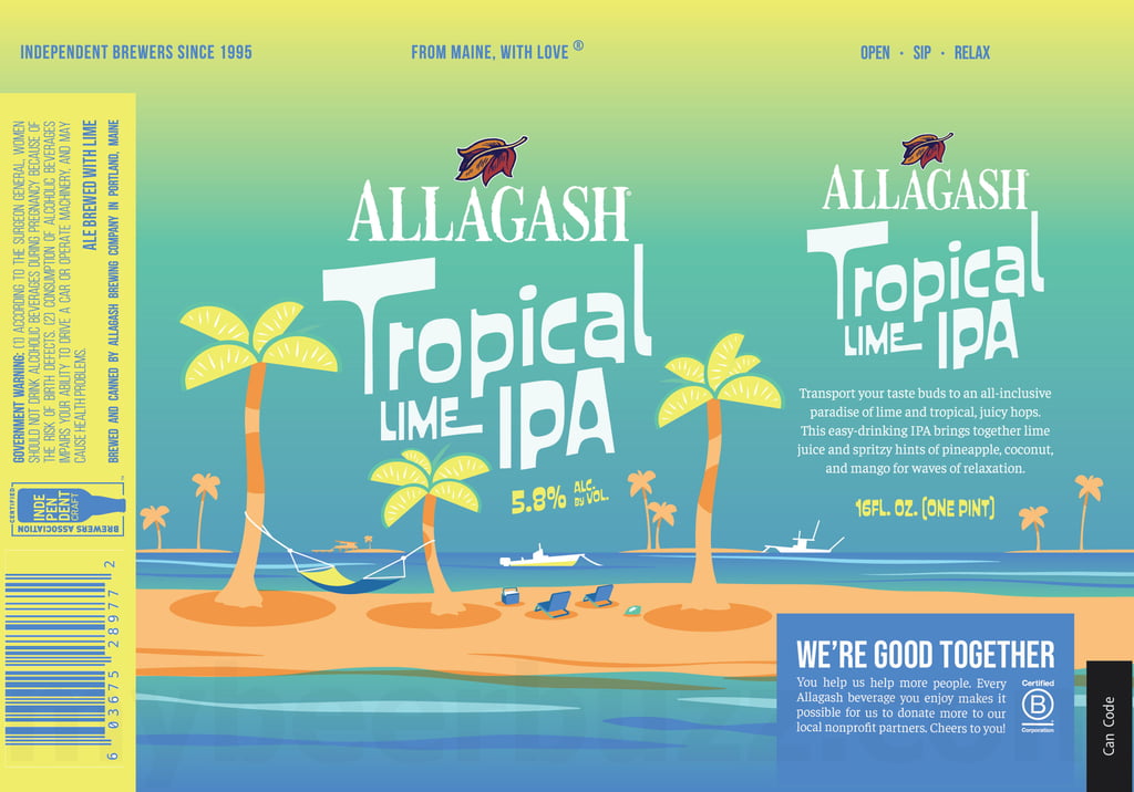 Allagash Brewing Adding Tropical Lime IPA