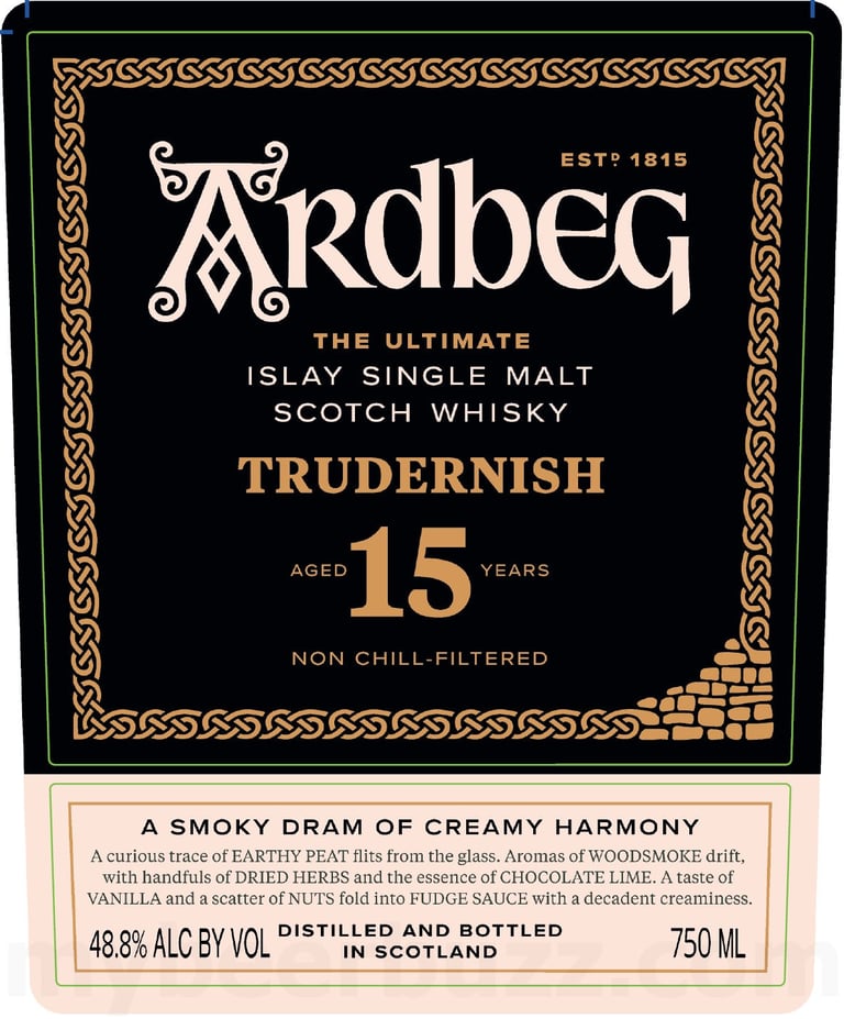 2025 Ardbeg Truderish The Ultimate 15 Year Islay Single Malt Scotch Whiskey 750ml Bottles