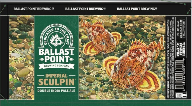 2025 Ballast Point Imperial Sculpin 12-oz Cans