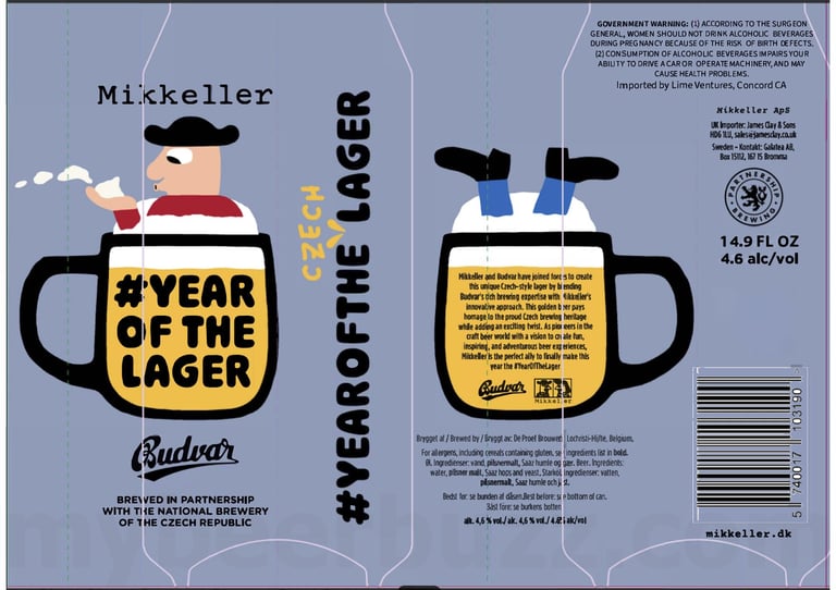 2025 Mikkeller #Year Of The Lager 14.9-oz Cans
