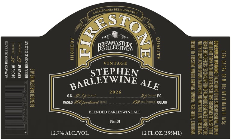 2025 Firestone Walker Stephen Barletwine Ale 12-oz Bottles