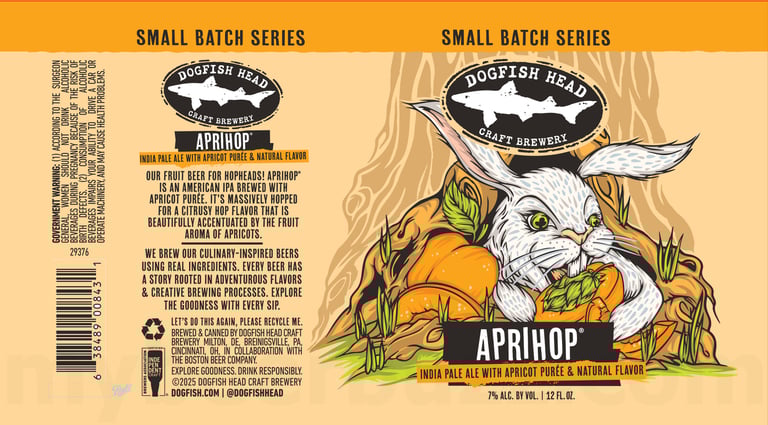 2025 Dogfish Head Aprihop 12-oz Cans