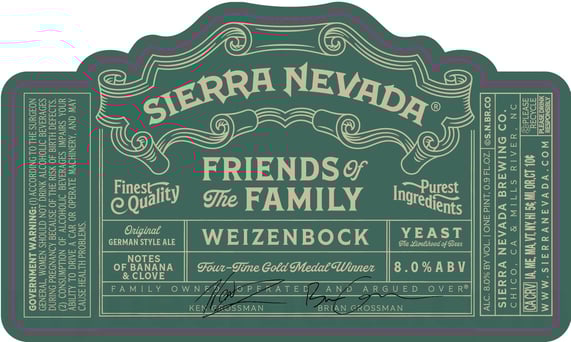 2025 Sierra Nevada Friends Of The Family Weizenbock 16.9-oz Bottles