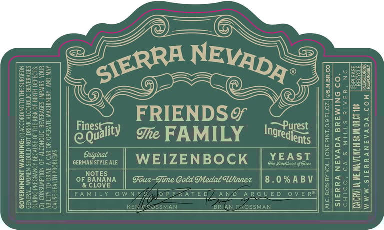 2025 Sierra Nevada Friends Of The Family Weizenbock 16.9-oz Bottles
