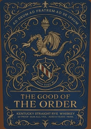 2025 Whiskey Thief Distilling The Good Of The Order Kentucky Straight Rye Whiskey 750ml Bottles