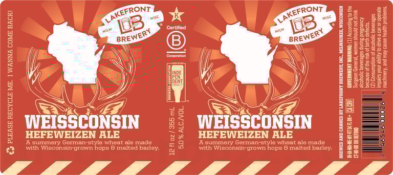 2025 Lakefront Brewery Weissconsin 12-oz Cans