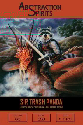 2025 Whiskey Thief Abstraction Spirits Sir Trash Panda 375ml Bottles