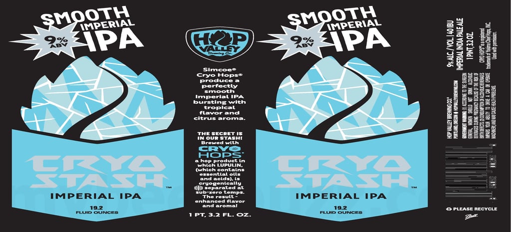 Hop Valley Brewing Adding Cryo Stash Imperial IPA 19.2-oz Cans
